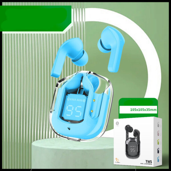 New Mini Transparent Wireless Bluetooth Headset Digital Display ENC Noise Reduction True Wireless Sports Music - Image 7